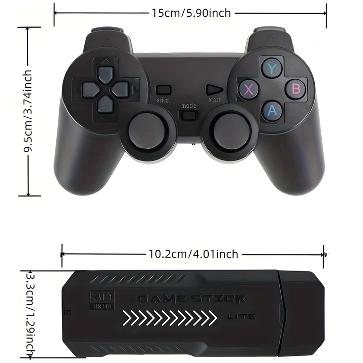 Console di gioco retrò 64G 128G X2 Plus 40000+giochi Game Stick Console da gioco wireless TV 4K