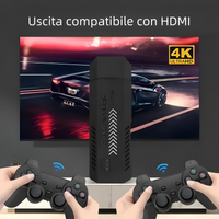 Console di gioco retrò 64G 128G X2 Plus 40000+giochi Game Stick Console da gioco wireless TV 4K